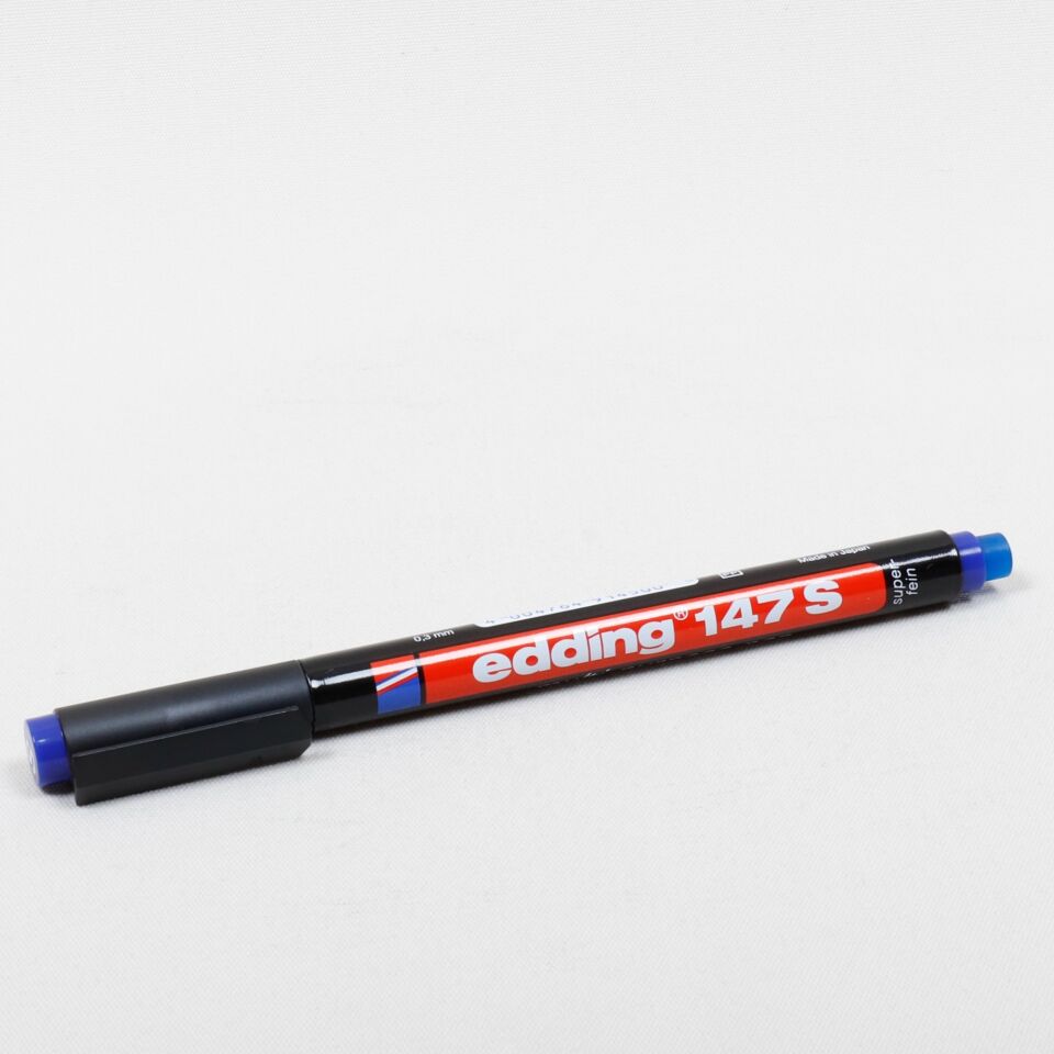 Edding 147 S Silgili Asetat Kalemi Mavi