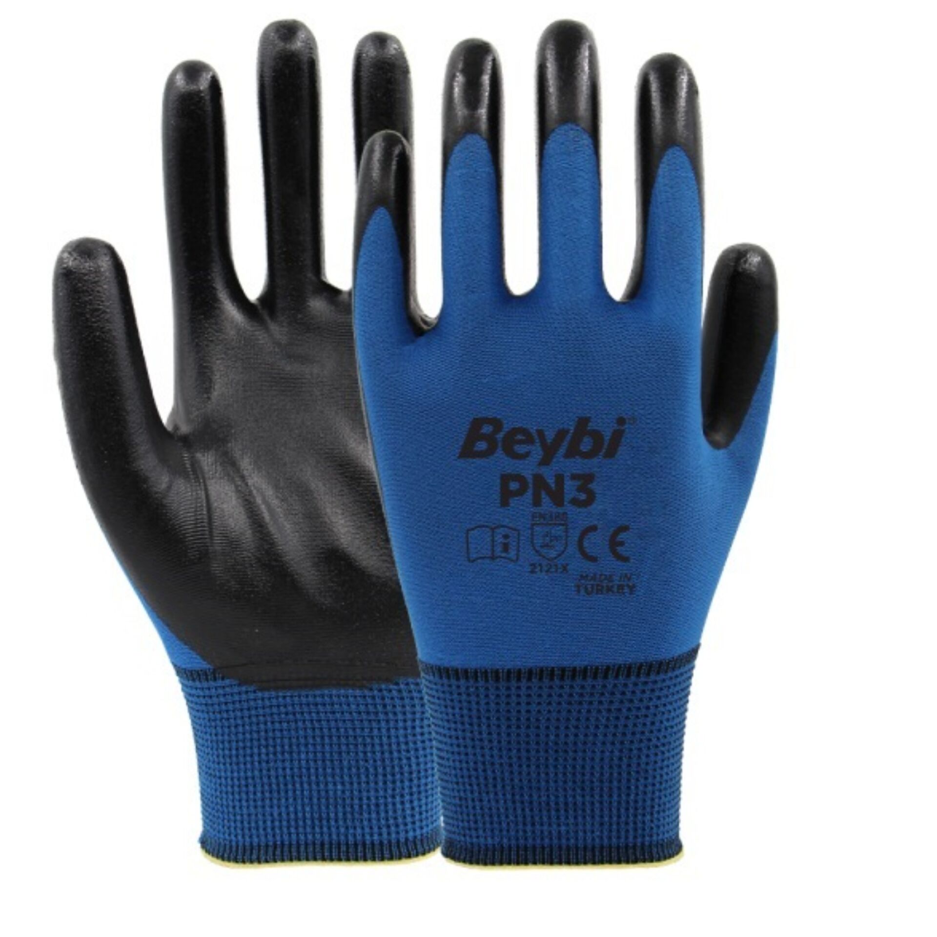 Beybi PN3 Eldiven Mavi-siyah NO:9 (288 Çift)