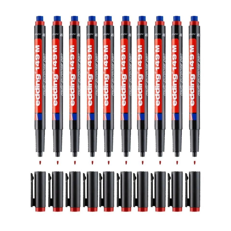 Edding 149 M Silgili Asetat Kalemi Kırmızı