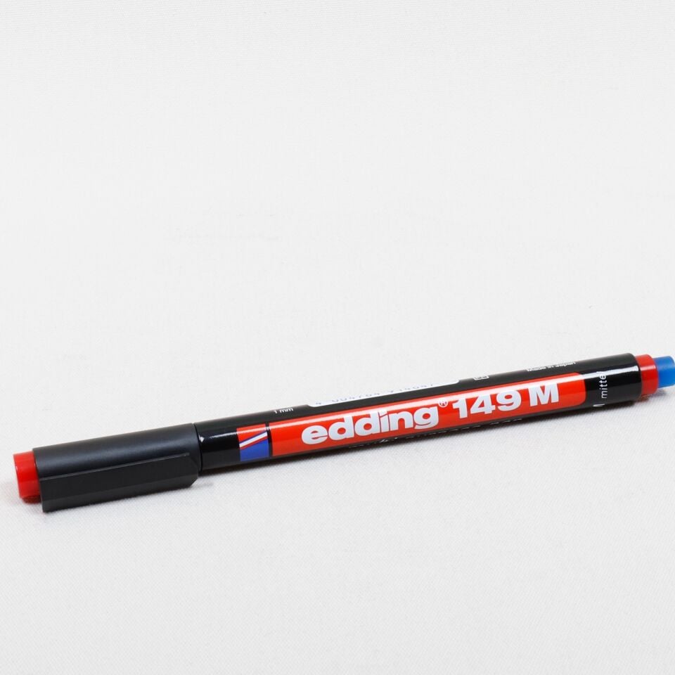 Edding 149 M Silgili Asetat Kalemi Kırmızı