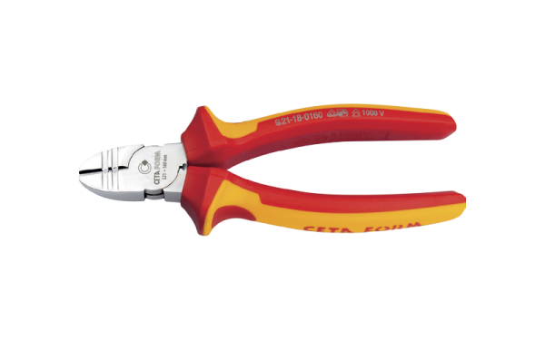 Ceta Form 1000 V Kablo Sıyıcılı Yan Keski - Parlak Krom (VDE) 160 mm - G21-18-0160