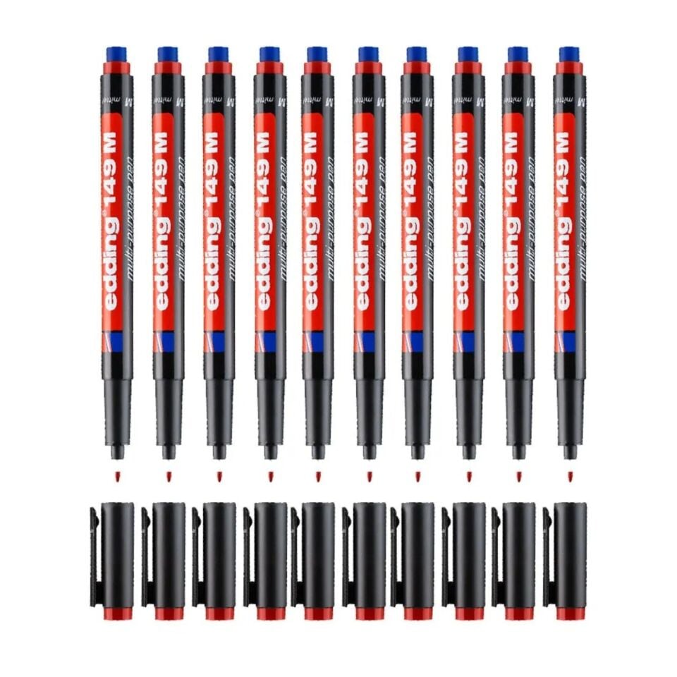 Edding 149 M Silgili Asetat Kalemi Kırmızı