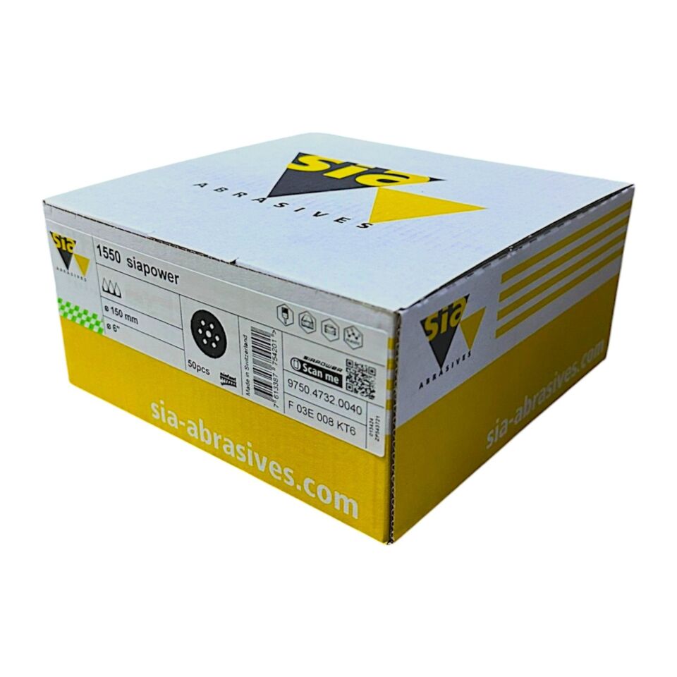 Sia 1550 7 Delik Zımpara 150 MM 120 Kum (50 Adet)