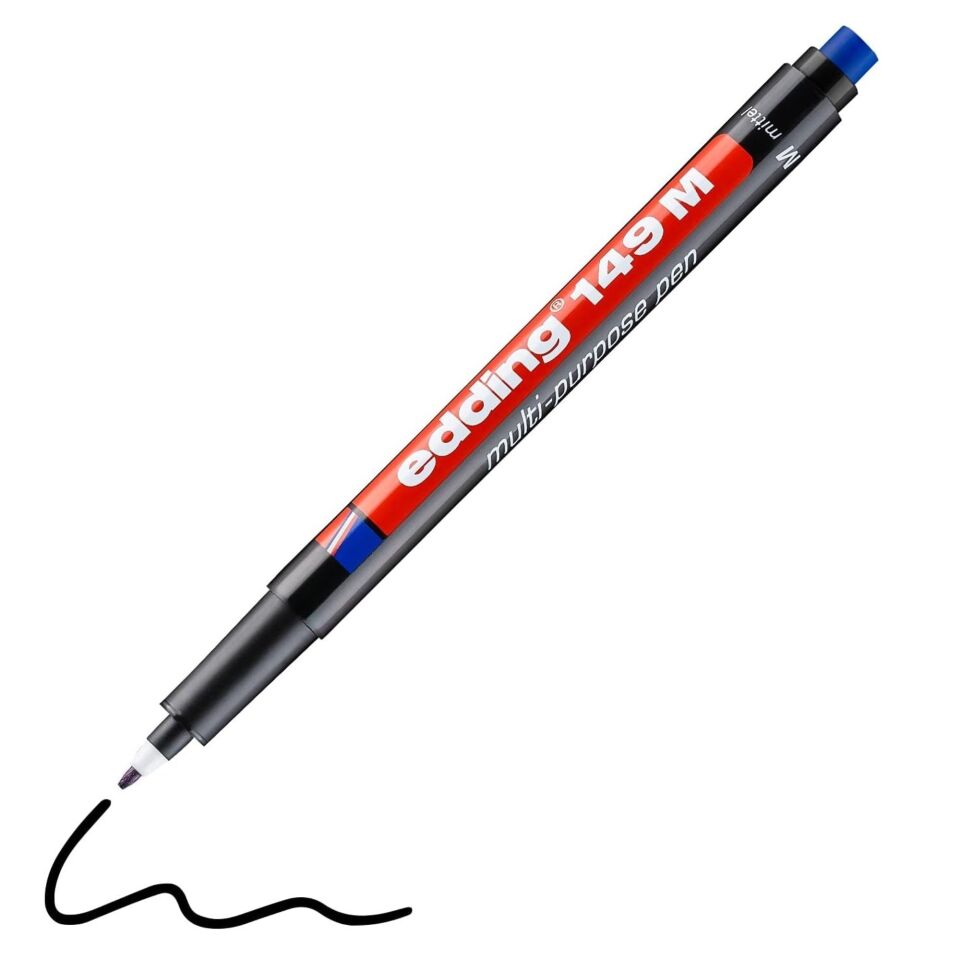 Edding 149 M Silgili Asetat Kalemi Siyah