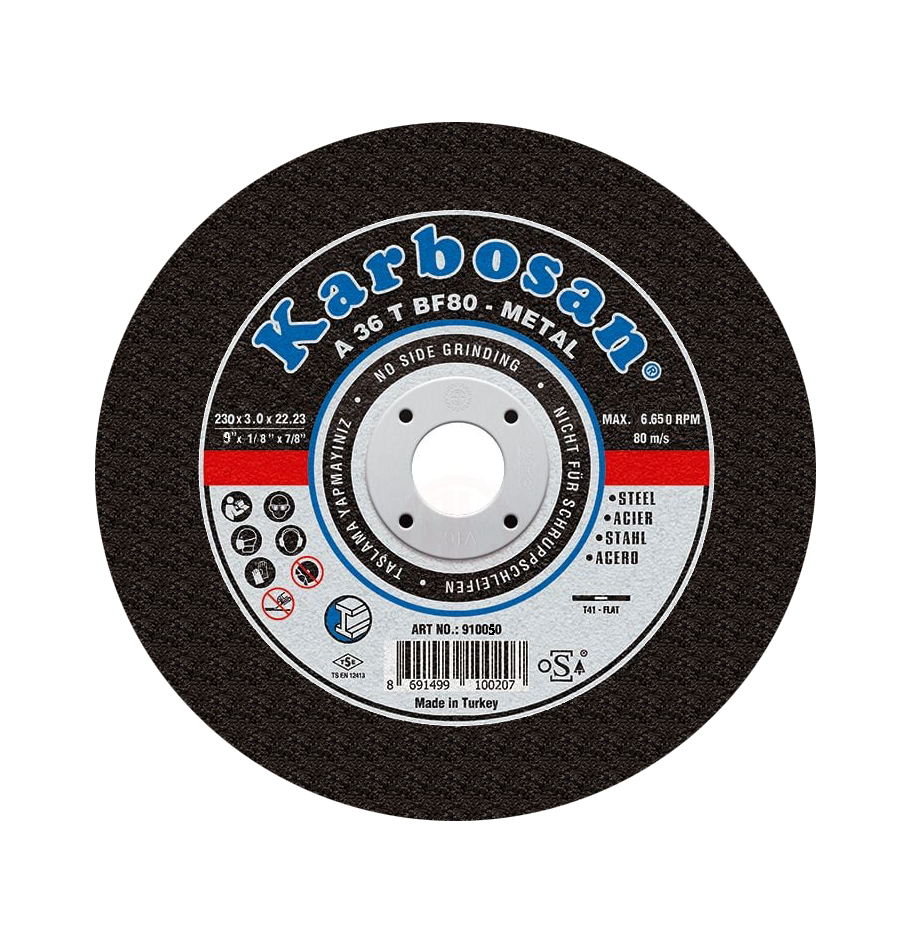 Karbosan 230x3.0x22.23 NK Metal Standart Kesme Diski 910050