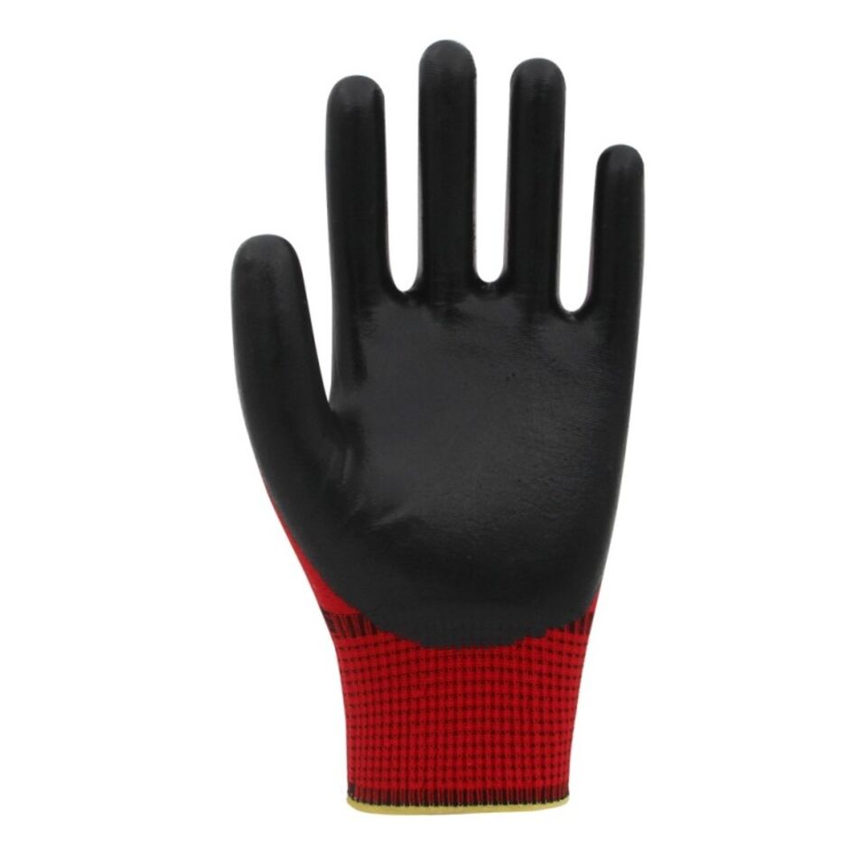 Beybi Pn5 Naylon Nitril Eldiven Kırmızı No: 9