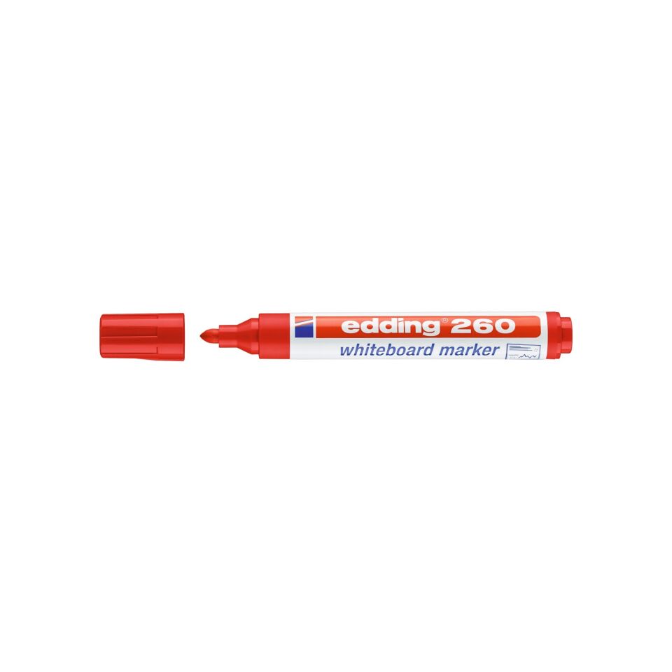 Edding 260 Yazı Tahtası Kalemi Kırmızı