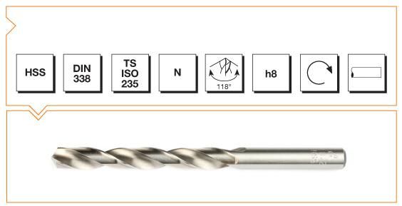 MTE Makina Takım HSS DIN 338 Silindirik Saplı Matkap Ucu Taşlanmış 17.2 mm B00007001720