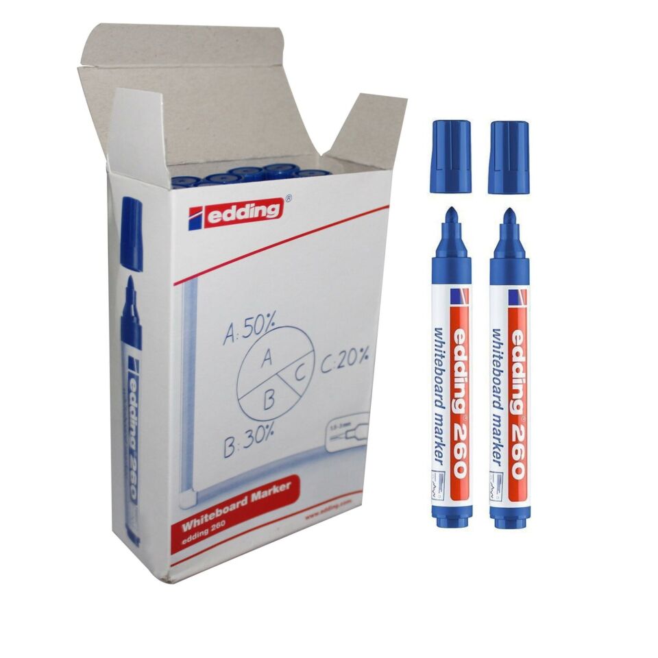 Edding 260 Yazı Tahtası Kalemi Mavi