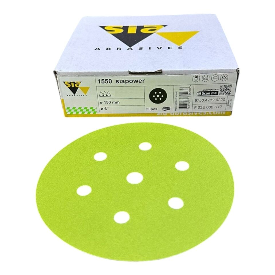 Sia 1550 7 Delik Zımpara 150 Mm 320 Kum