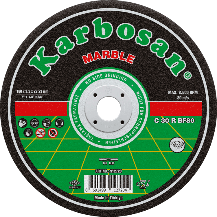 Karbosan 180x3.2x22.23 Mermer Kesme Diski 912760