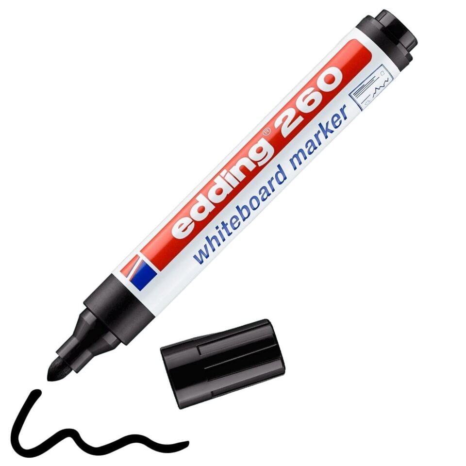 Edding 260 Yazı Tahtası Kalemi Siyah