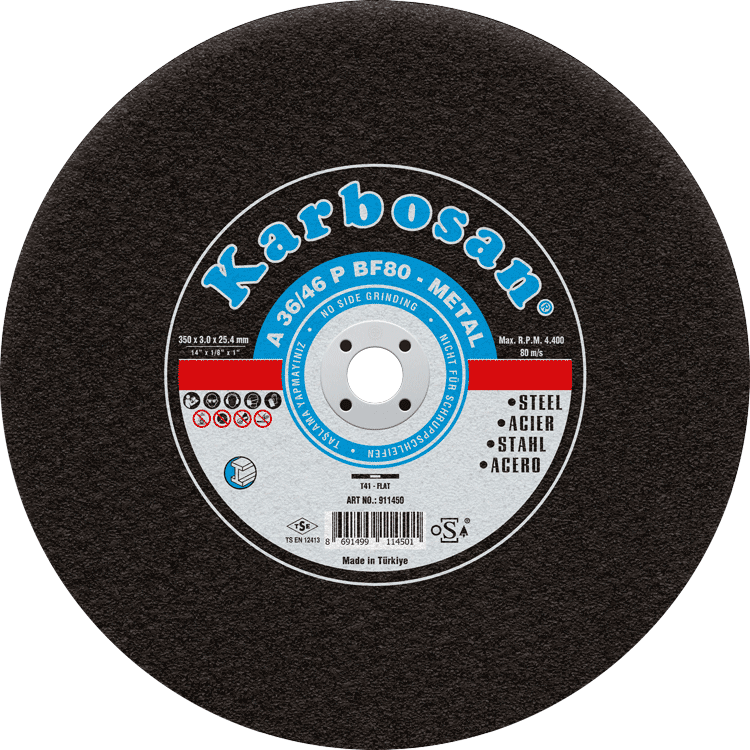 Karbosan 300x3.0x25.4 NK Metal Sabit Tezgah Kesme Diski 910840(Kopya)