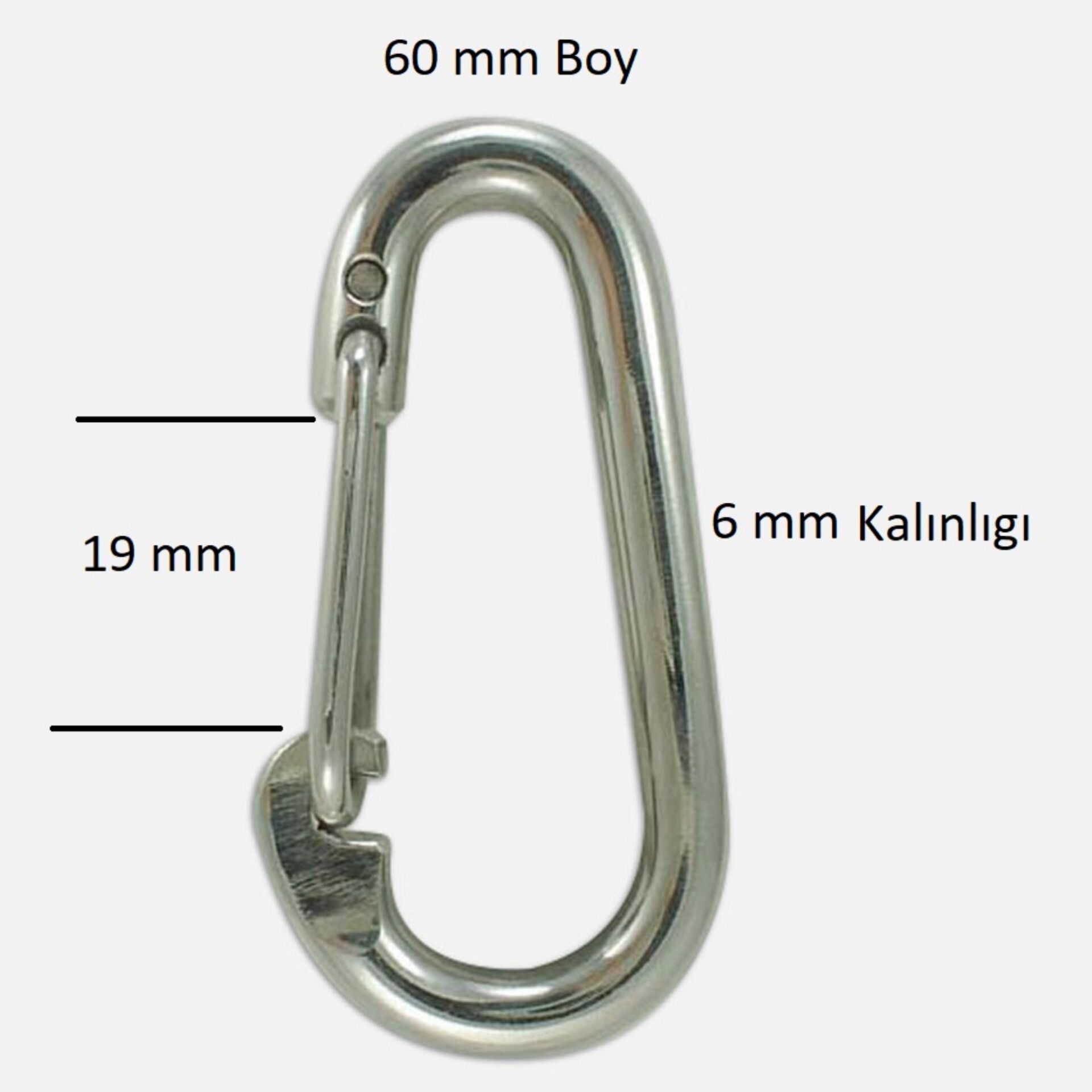 Baş Zincir Karabina Yaylı 6 Mm