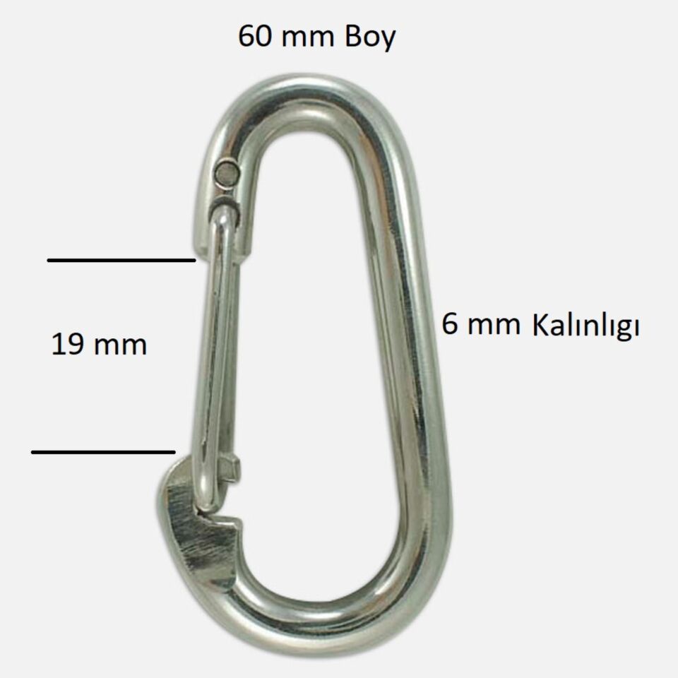 Baş Zincir Karabina Yaylı 6 Mm