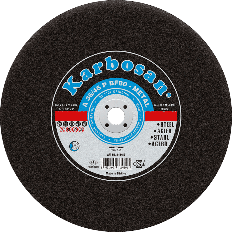 Karbosan 350x3.5x30 NK Metal Sabit Tezgah Kesme Diski 910870