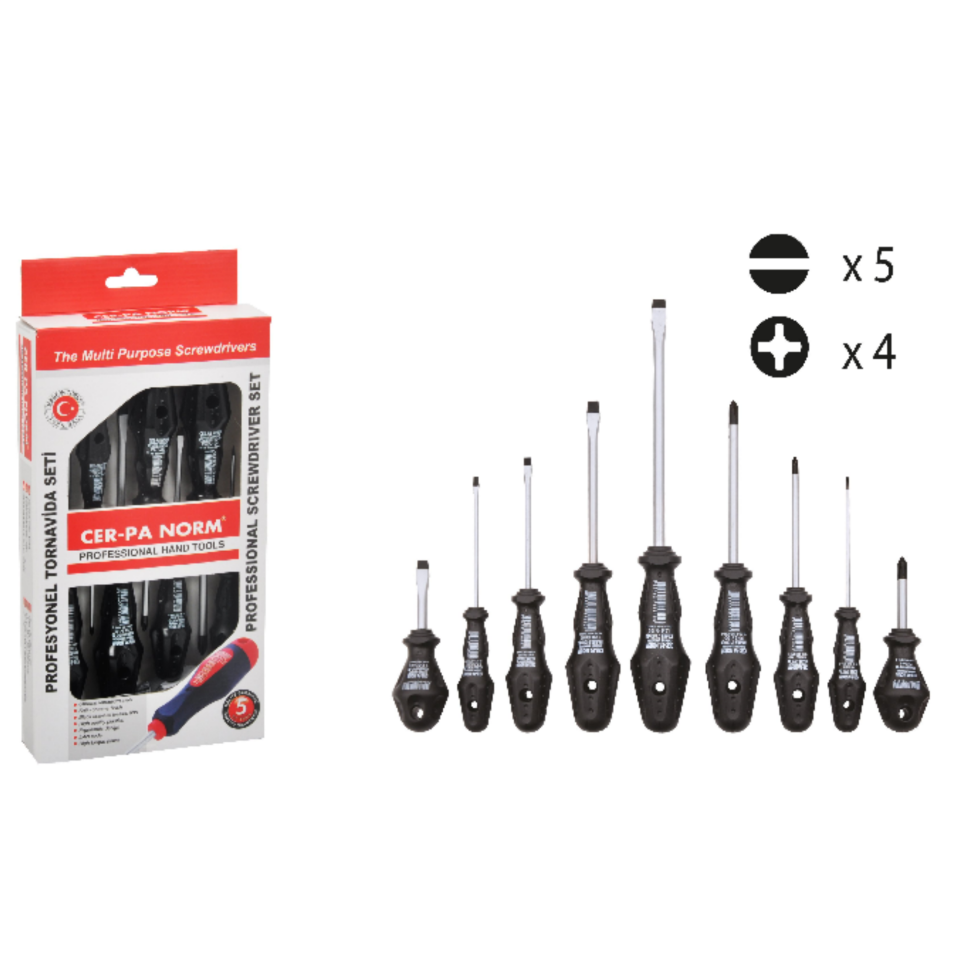 Cerpa Klass Tornavida Takımı 9 Lu (1009)