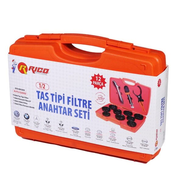 Rico 12 Pc Tas Filtre Anahtar Seti - 013-KK1233