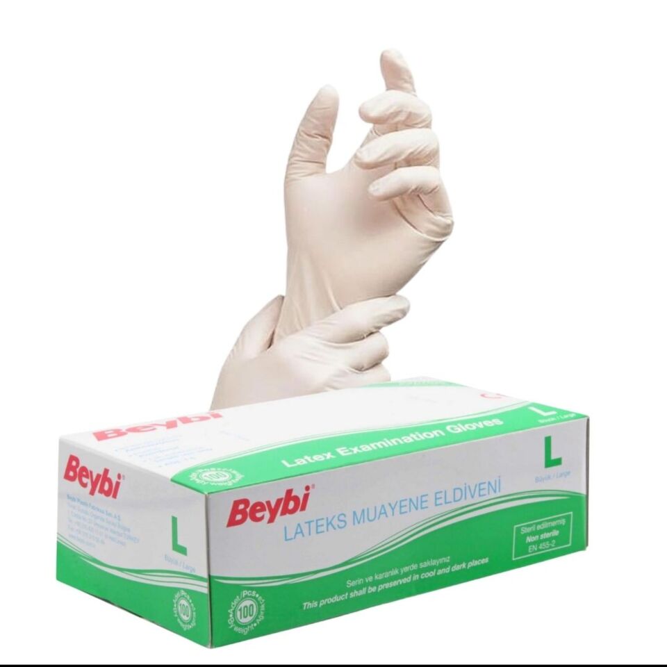 Beybi Pudralı Muayene Eldiveni L