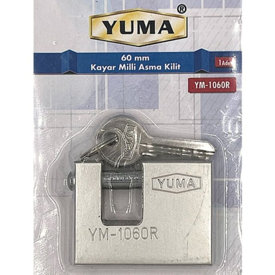 Yuma Kayar Milli Asma Kilit 60 Mm 1060r Nikel