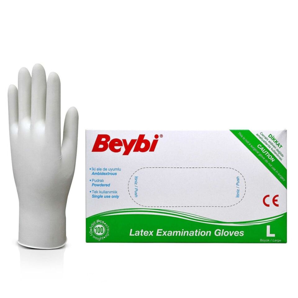 Beybi Pudralı Muayene Eldiveni L