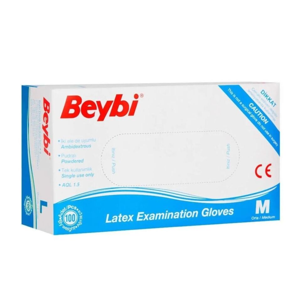 Beybi Pudralı Muayene Eldiveni M