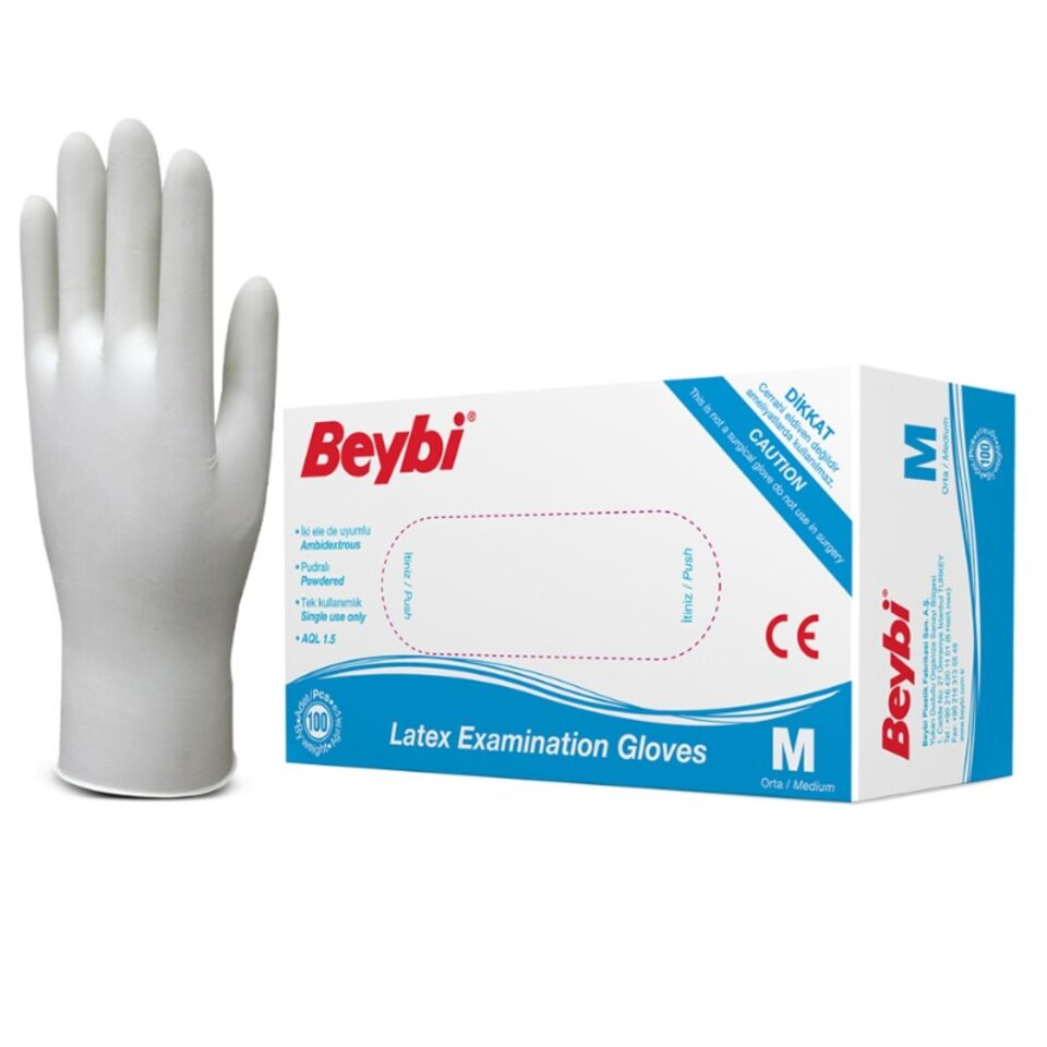 Beybi Pudralı Muayene Eldiveni M
