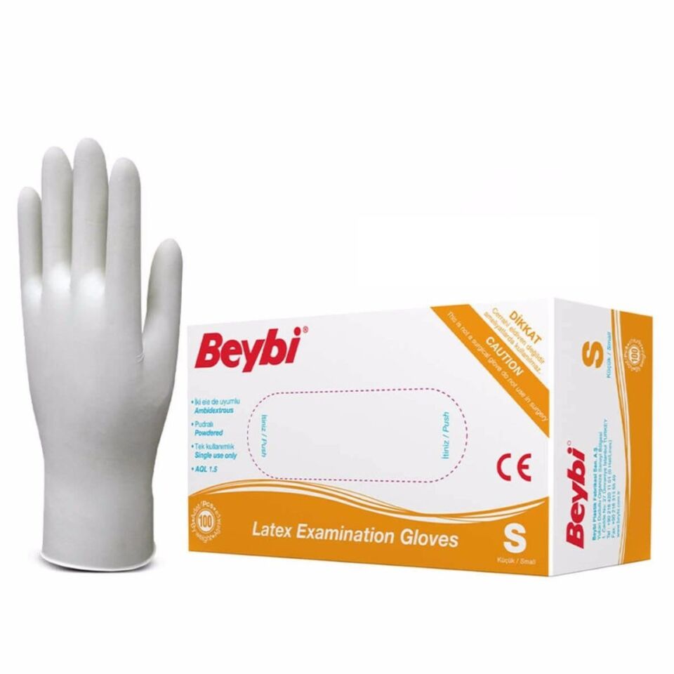 Beybi Pudralı Muayene Eldiveni S