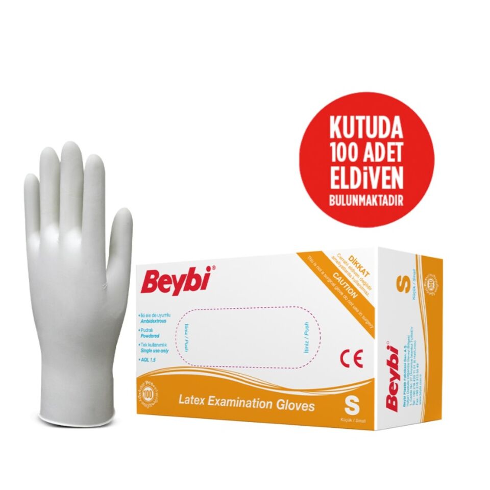 Beybi Pudralı Muayene Eldiveni S