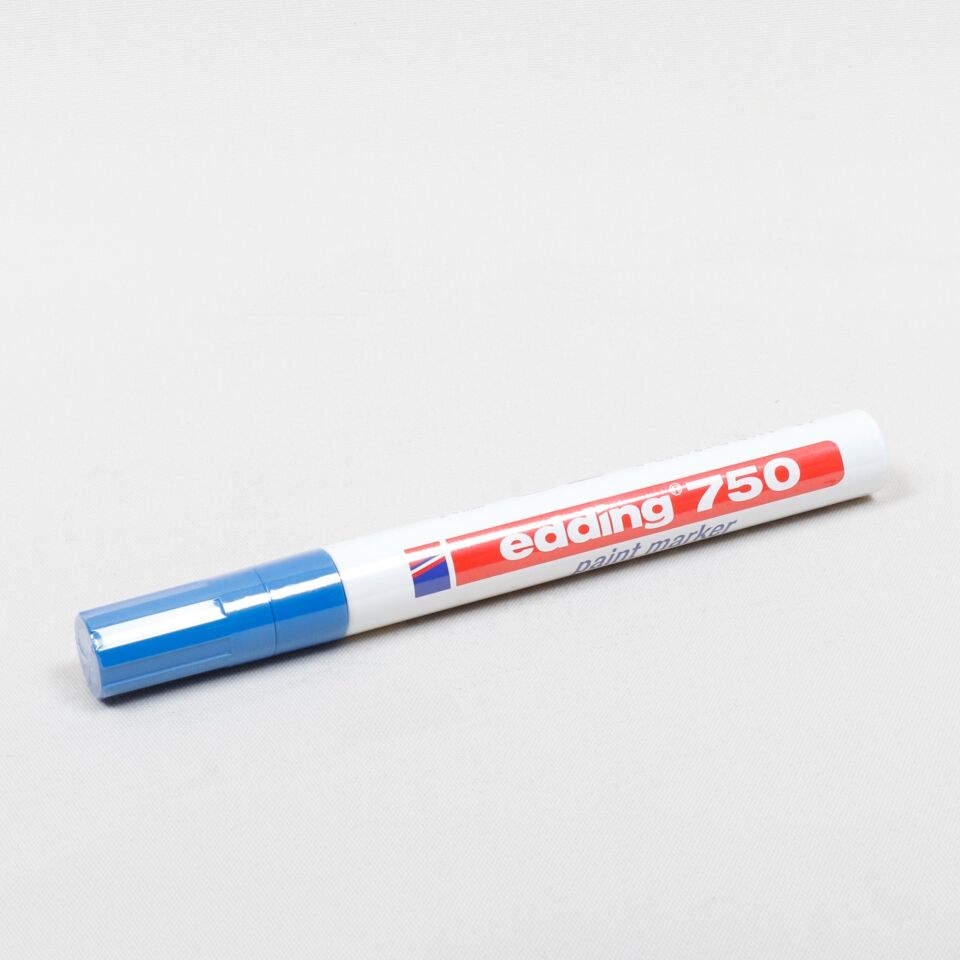 Edding 750 Tam Örtücü Boya Kalemi Mavi