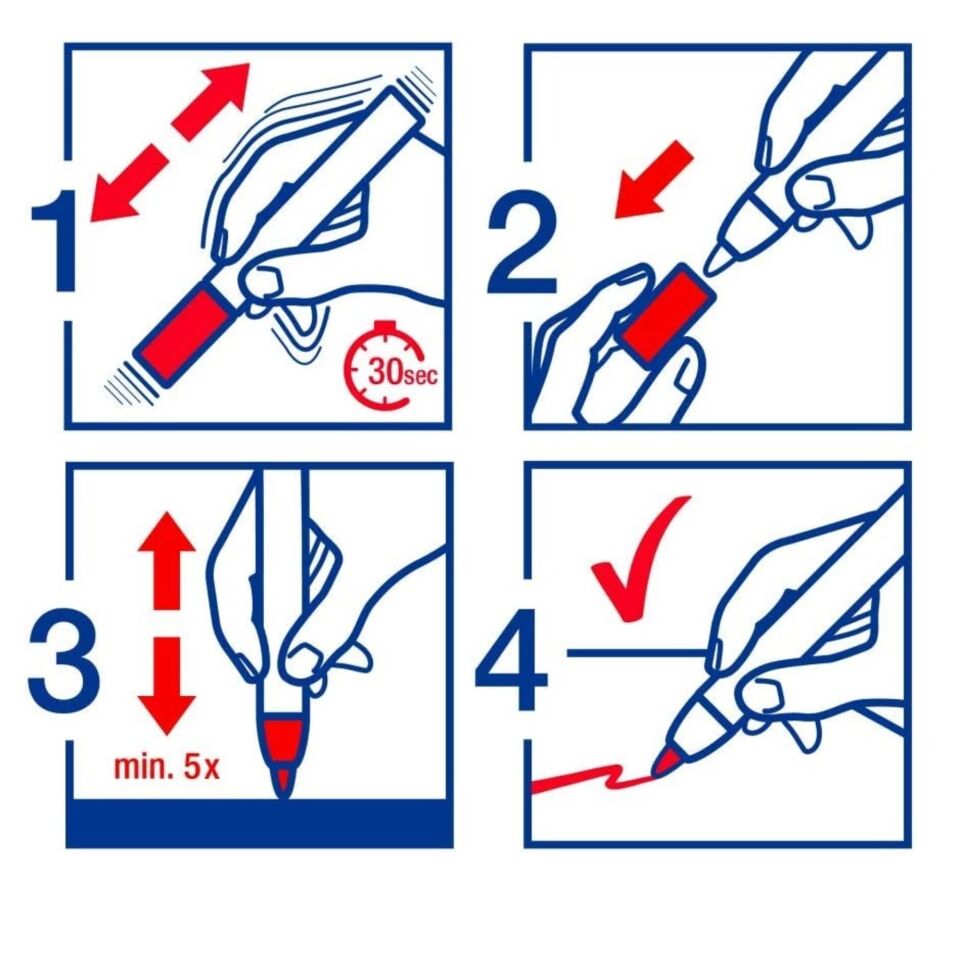 Edding 750 Tam Örtücü Boya Kalemi Mavi
