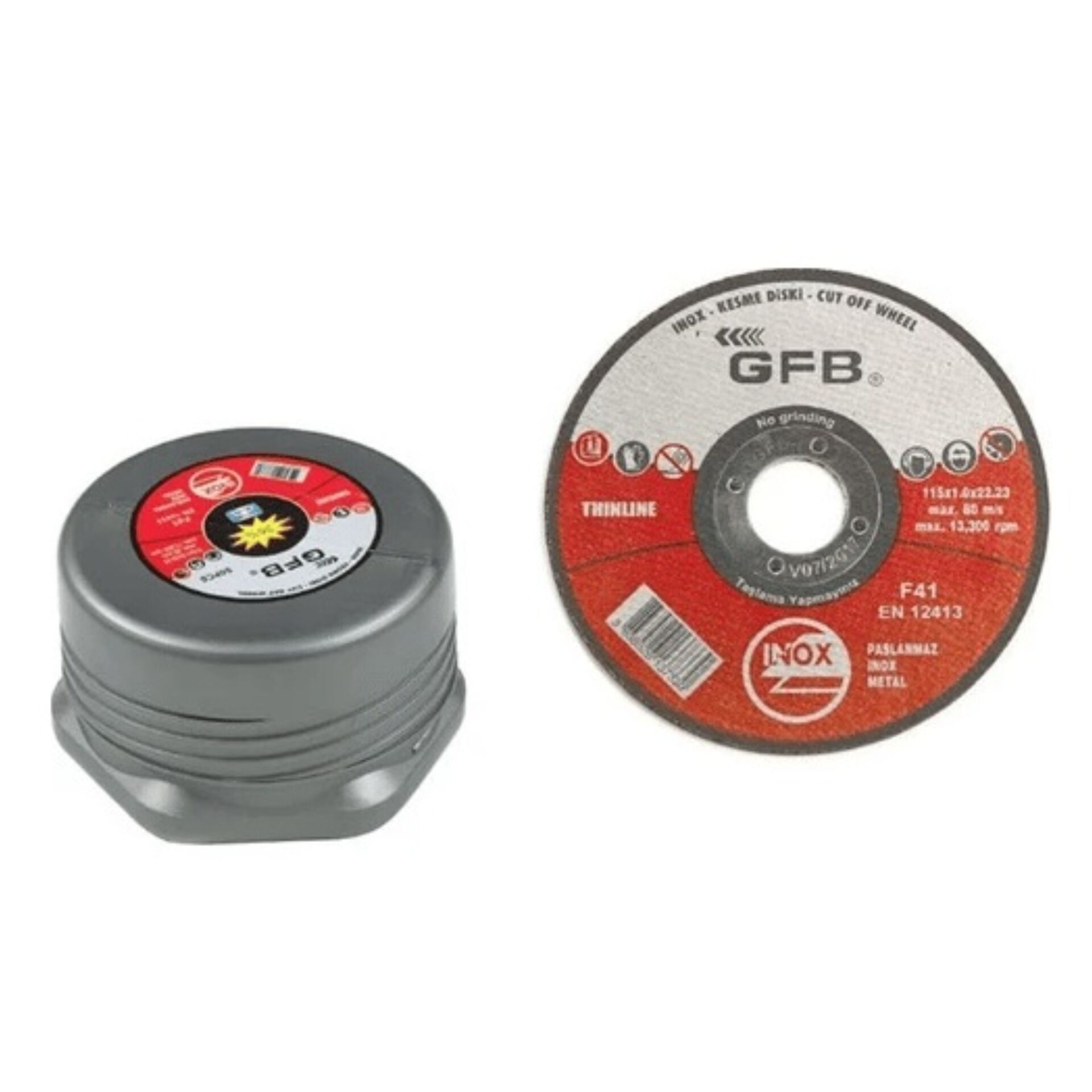 Gfb İnox Kesme Taşı 115x1.0x22.23 Kod:2350