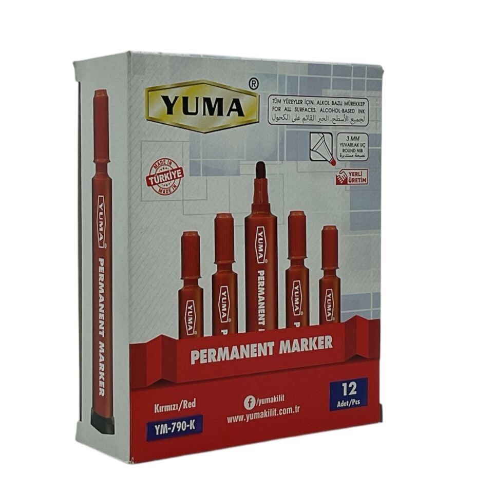 Yuma Koli Kalemi Kırmızı Ym-790-k