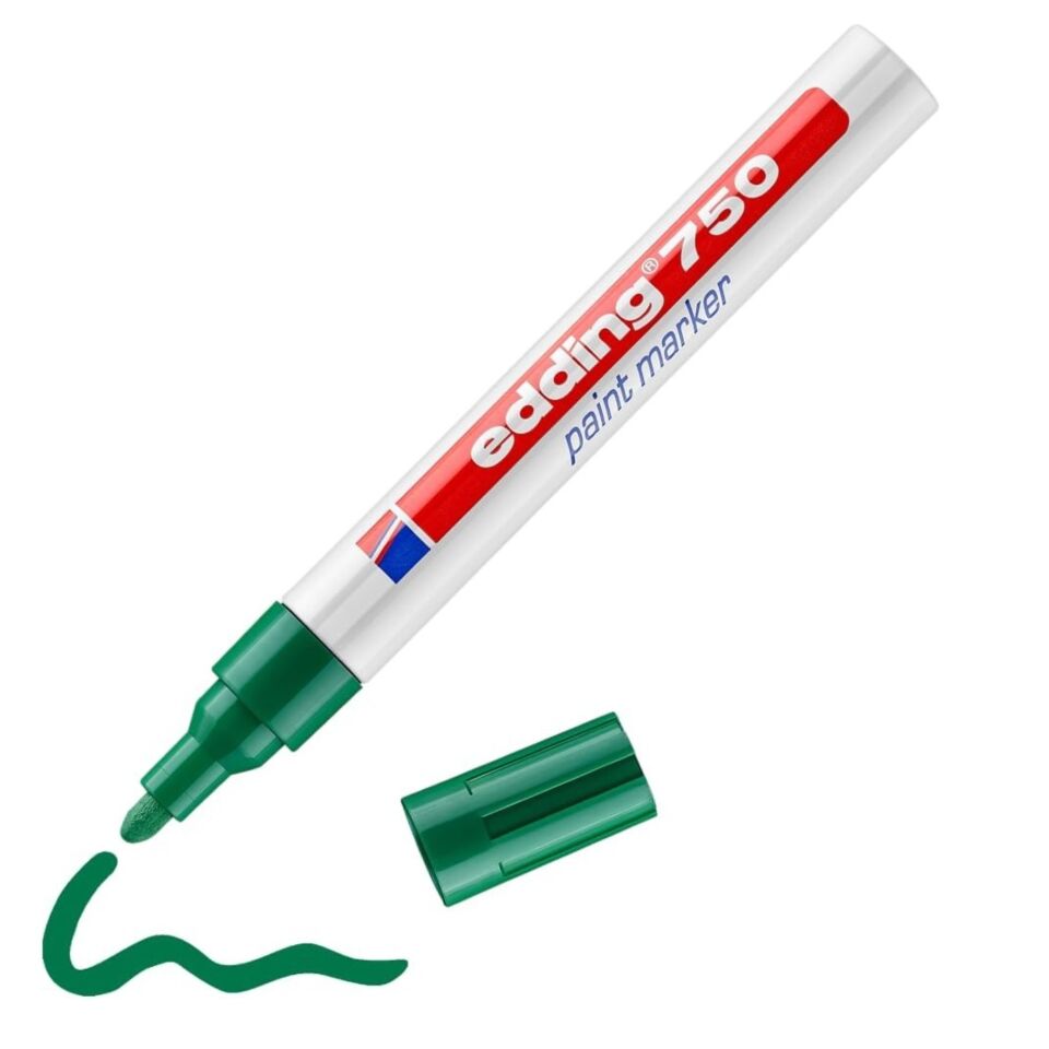 Edding 750 Tam Örtücü Boya Kalemi Yeşil