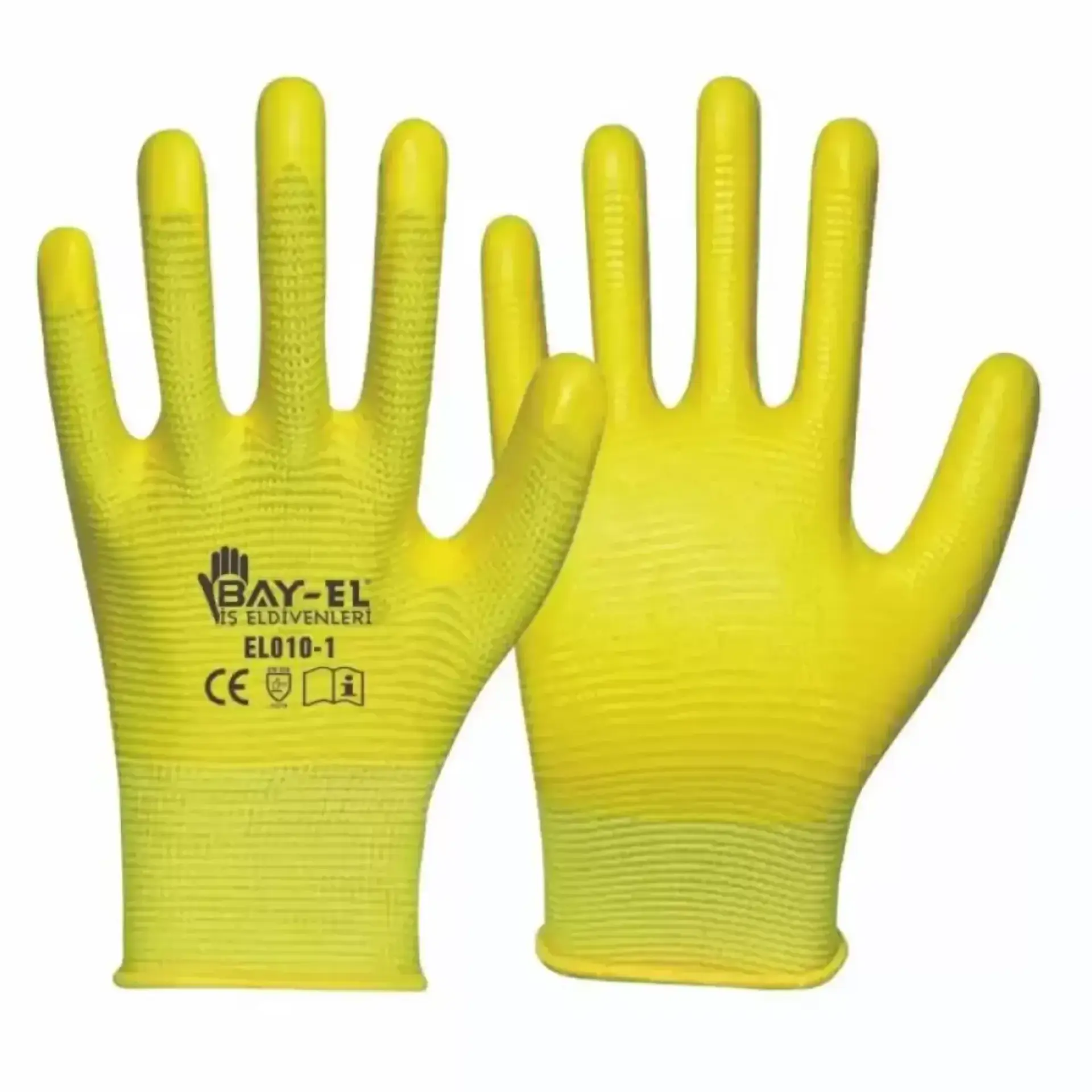 Bayel El006 Zebra Eldiven Extra Sarı No:10