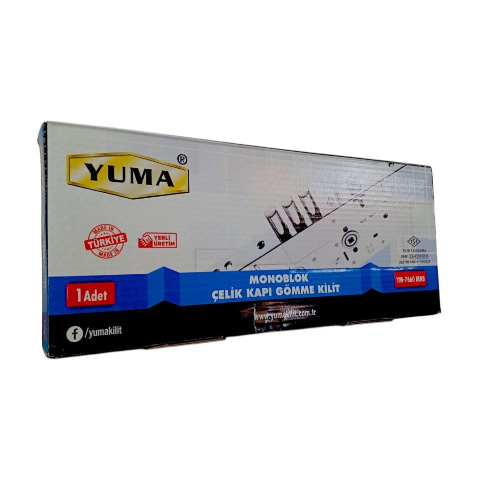 Yuma Monoblok Çelik Kapı Kilidi Ym-7660 Barelsiz