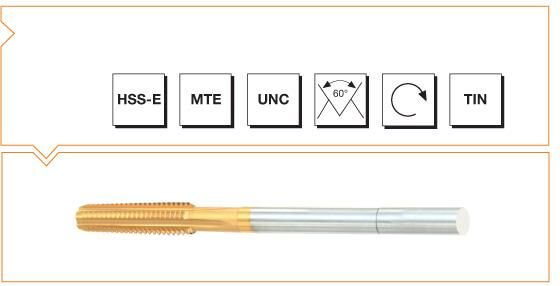 MTE Makina Takım HSS-E TiN Yeni Nesil Somun Kılavuzu UNC Vidalı Nr. 6 B10106640350