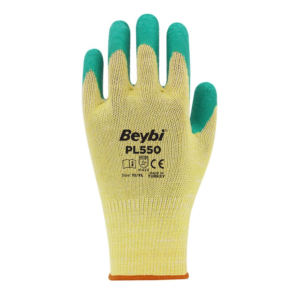 Beybi Yeşil Lateks Eldiven Crınkle Pl550 No:10