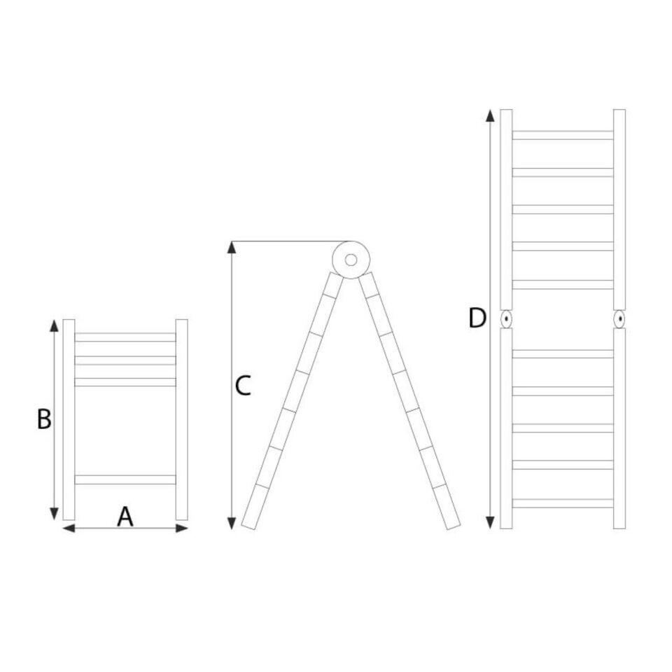 Packtech A Tipi Teleskopik Merdiven 1.9x2 (380 Cm)