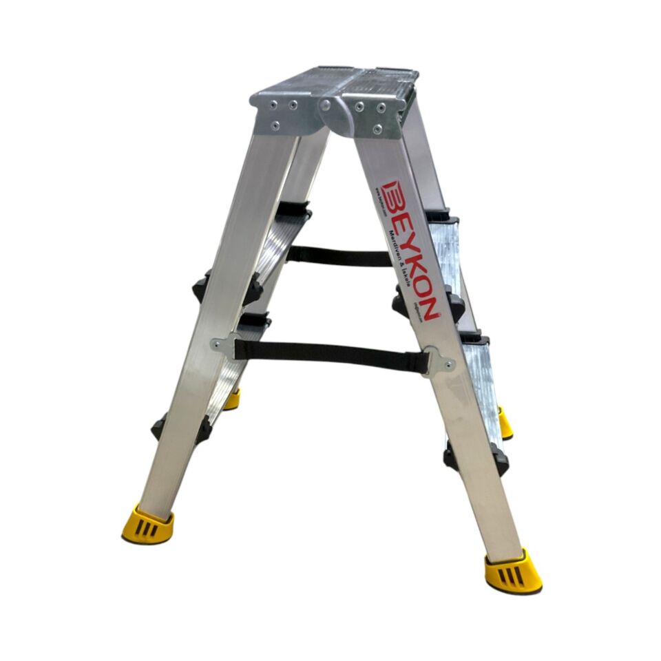 Beykon Alüminyum Çift Çıkışlı Merdiven 3 Lü