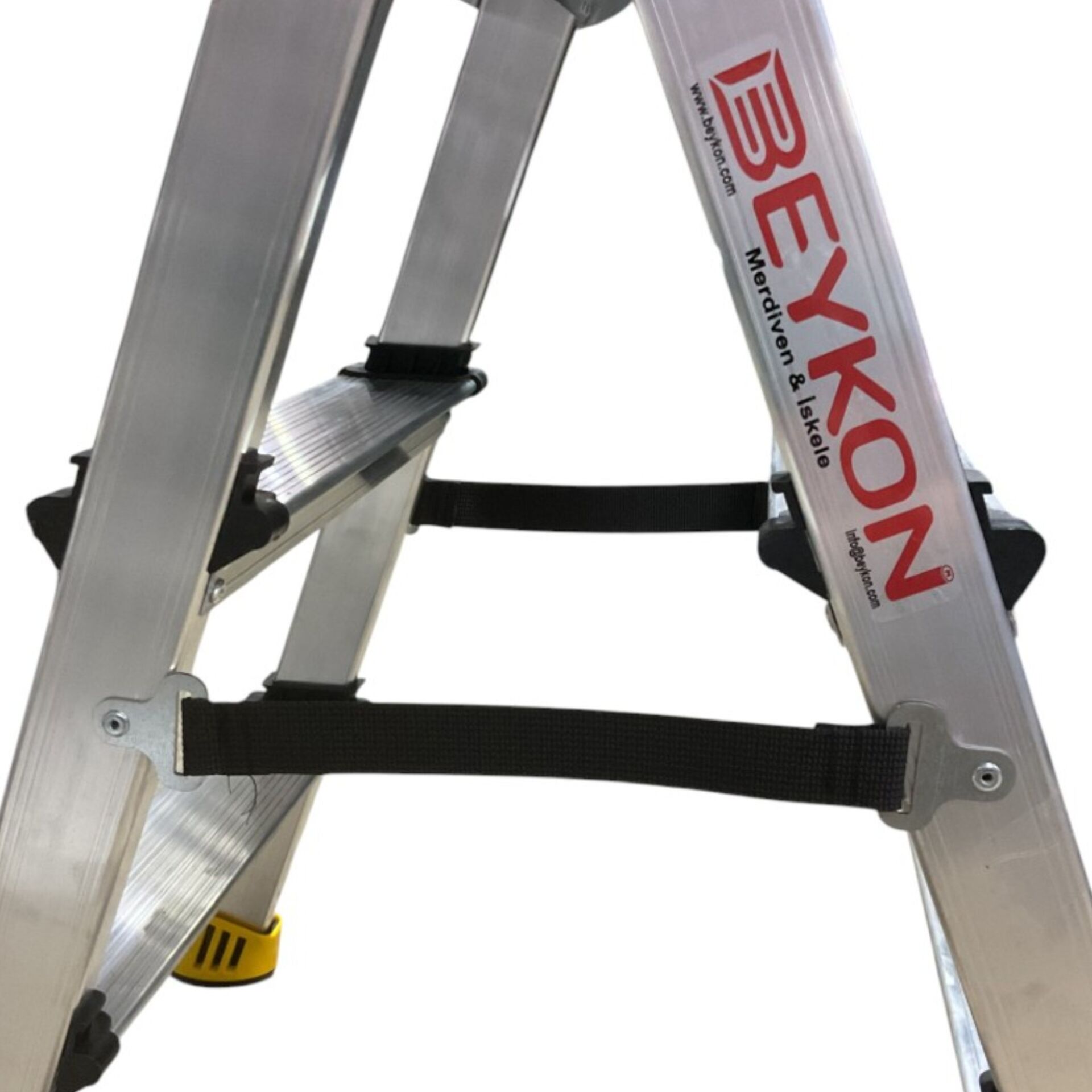 Beykon Alüminyum Çift Çıkışlı Merdiven 4 Lü