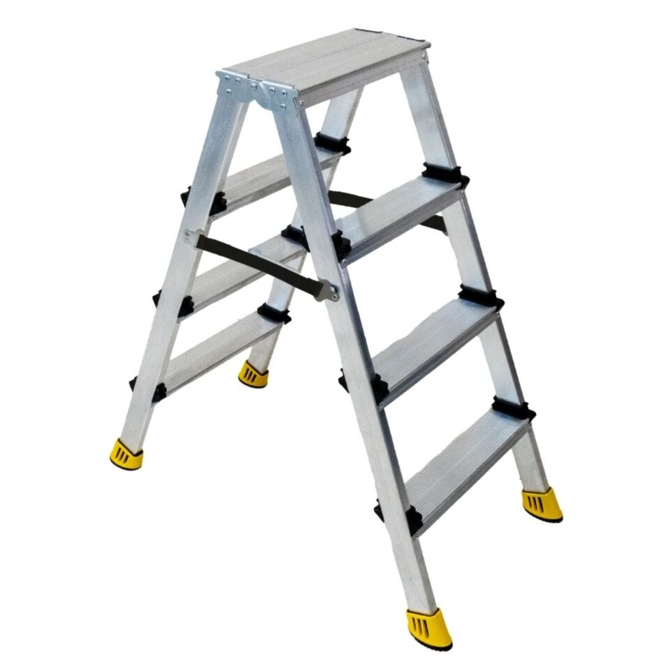 Beykon Alüminyum Çift Çıkışlı Merdiven 4 Lü