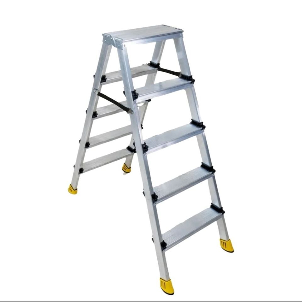 Beykon Alüminyum Çift Çıkışlı Merdiven 5 Li