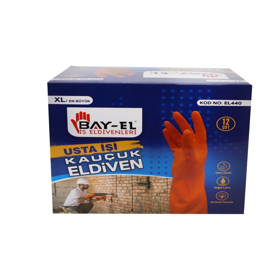 Bayel El440 Usta İş Korun Turuncu Eldiven No:10
