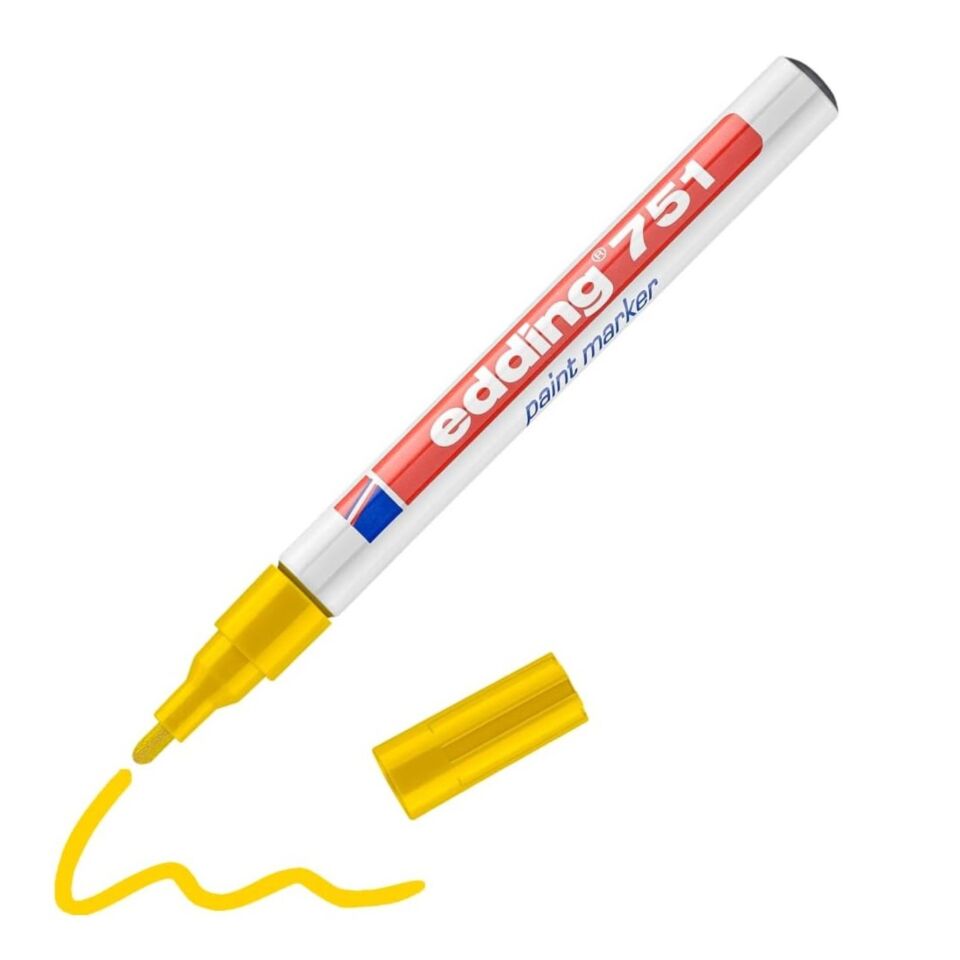 Edding 751 Tam Örtücü Boya Kalemi Sarı