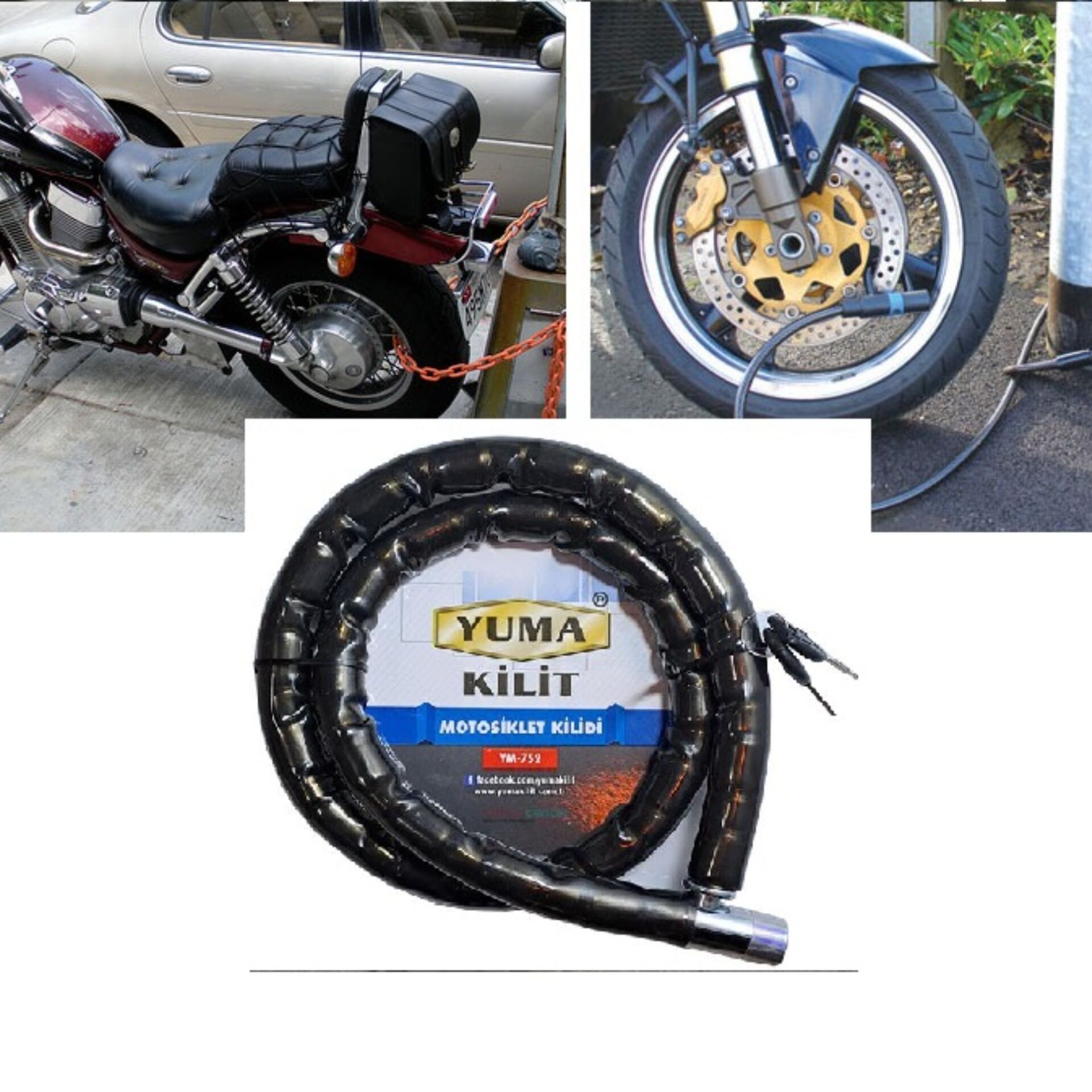 Yuma Motorbisiklet Kld. Körüklü 22x120 Cm Ym-752