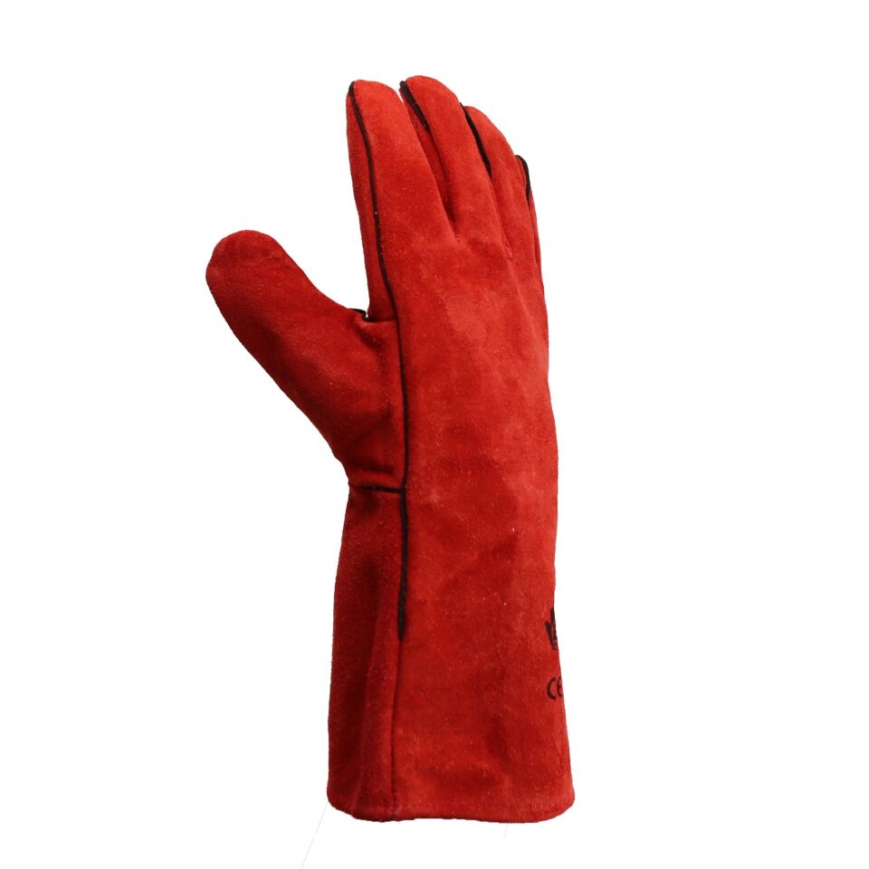 Bayel Kaynakçı Deri Eldiven Kırmızı El430