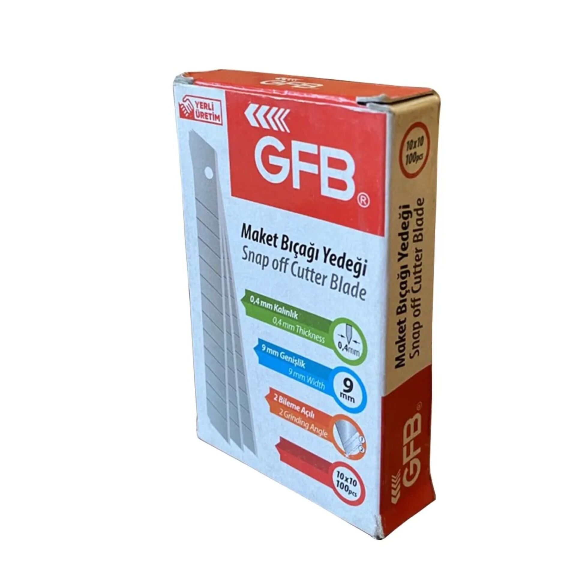 Gfb Maket Bıçağı Yedeği Dar 9 Mm 0.40 Mm