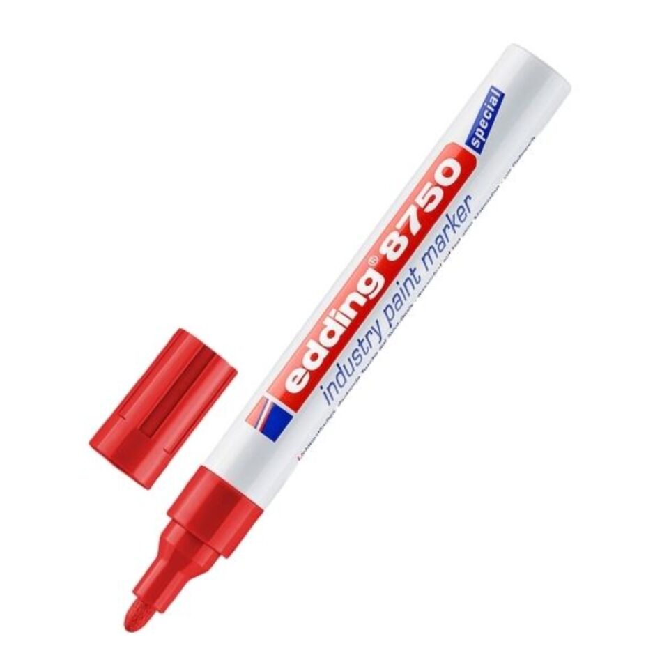Edding Endüstriyel Kalem 8750 Kırmızı