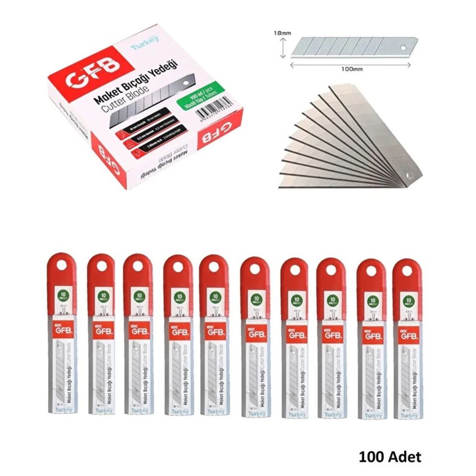 Gfb Maket Bıçağı Yedeği Geniş Sk5-pro Kod:4522